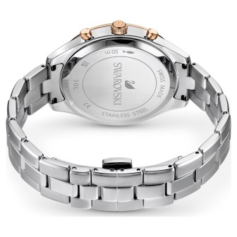 Reloj Octea Lux Sport Fabricado en Suiza, Brazalete de metal, Tono plateado, Acero inoxidable