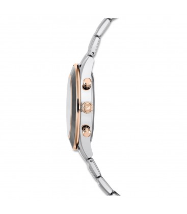Reloj Octea Lux Sport Fabricado en Suiza, Brazalete de metal, Tono plateado, Acero inoxidable