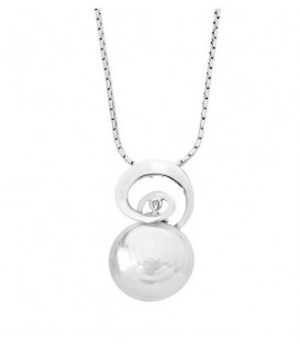 COLLAR PERLA OVAL 18MM ESPIRAL