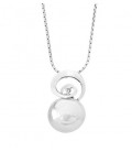 COLLAR PERLA OVAL 18MM ESPIRAL