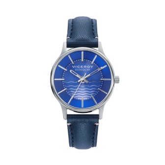 Reloj de Mujer Ecosolar caja de acero reciclado y correa vegana