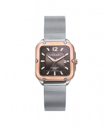 Reloj de Mujer Magnum caja bicolor y malla milanesa de acero