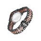 Reloj de Mujer Chic caja y brazalete de cerámica y acero Ip rosa