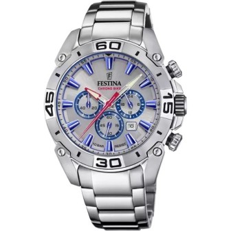RELOJ  FESTINA CHRONO BIKE  CON ESFERA PLATEADA