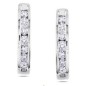 Brilliant cut diamond earrings