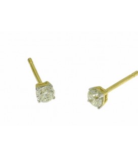 GOLD AND DIAMOND EARRINGS