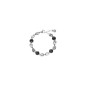 PULSERA SAILOR EN ACERO Y PERLAS NEGRAS
