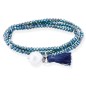 Pulsera ZEN Azul en plata Pulsera ZEN Azul en plata