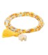 Pulsera ZEN MOSTAZA con elefante