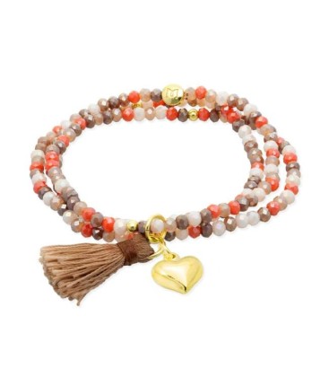 Pulsera ZEN ROBLE con corazón