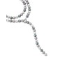 COLLAR LYRA PLATA CON PERLAS MULTICOLOR