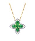 ROUND EMERALD AND PEAR WITH DIAMONDS