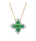 ROUND EMERALD AND PEAR WITH DIAMONDS
