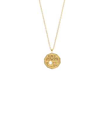 MOOM LOVE NECKLACE WITH GOLDEN PENDANT