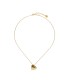 DOLCE CUORE PENDANT IN GOLD PLATED STEEL AND HEART WITH PEARL