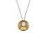 GOLD PLATED STEEL NECKLACE LE PALM WITH WHITE PEARL