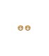 GOLD PLATED STEEL EARRINGS LE PALM SMALL WITH PEARL
