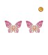 BUTTERFLY EARRINGS WITH PINK SAPPHIRES AND DIAMONDS