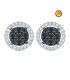 EARRINGS WITH BLACK AND WHITE DIAMONDS