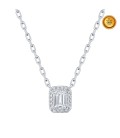 SQUARE DIAMOND NECKLACE