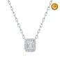 SQUARE DIAMOND NECKLACE SQUARE DIAMOND NECKLACE