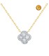 FLOWER NECKLACE WITH DIAMONDS