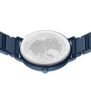 BERING CERAMIC MATTE BLUE WATCH