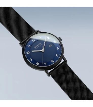 RELOJ BERING SOLAR NEGRO