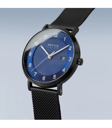 RELOJ BERING SOLAR NEGRO