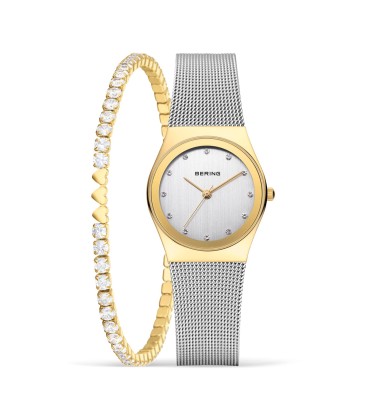 BERING CLASSIC WATCH SET WITH ZIRCONIA BRACELET