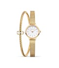 SET BERING LOVERY CLASSIC WATCH AND BRACELET GOLD PLATED