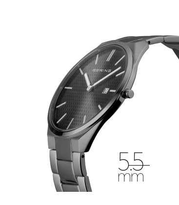 BERING ULTRA SLIM GREY WATCH