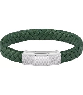 PULSERA LACOSTE CUERO VERDE