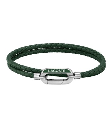 LACOSTE GREEN LEATHER BRACELET