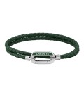 PULSERA LACOSTE EN CUERO VERDE