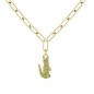 COLLAR COCODRILO LACOSTE EN ACERO DORADO AJUSTABLE COLLAR COCODRILO LACOSTE EN ACERO DORADO AJUSTABLE
