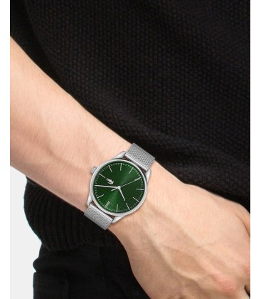 Lacoste Vienna Silver and Green Analog watch