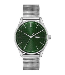 Lacoste Vienna Silver and Green Analog watch