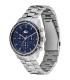 Lacoste Boston Silver & Blue Chronograph Watch