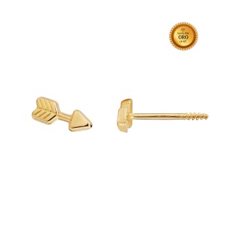 ARROW PENDANT IN 18KT GOLD WITH SCREW BACK CLOSURE