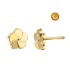 FLOWER-SHAPED GOLD EARRINGS