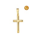 PLAIN CROSS IN 18KT GOLD