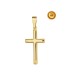 PLAIN CROSS IN 18KT GOLD