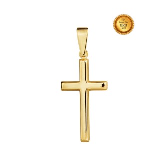 CRUZ LISA EN ORO 18KT