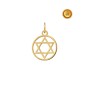 COLGANTE ESTRELLA DE DAVID EN ORO 18KT