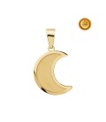 COLGANTE EN FORMA DE LUNA EN ORO 18KT