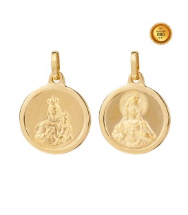 SCAPULAR MEDAL 10MM IN 18KT GOLD