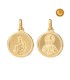 SCAPULAR MEDAL 10MM IN 18KT GOLD