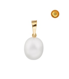 PENDANT WITH PEARL IN 18KT GOLD