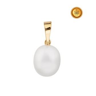 COLGANTE CON PERLA EN ORO 18KT